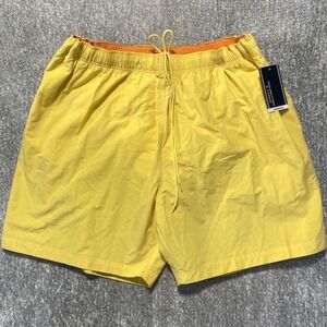 Roundtree & Yorke Big Man Swimwear Yellow Elastic Waist Swim Trunks Size 4XB